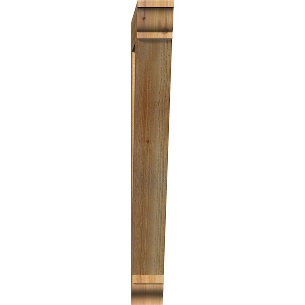 Traditional Traditional Rough Sawn Bracket, Western Red Cedar, 4W X 30D X 36H